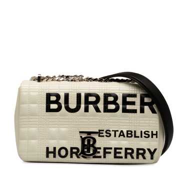 White Burberry Small Horseferry Lola Crossbody Bag - image 1