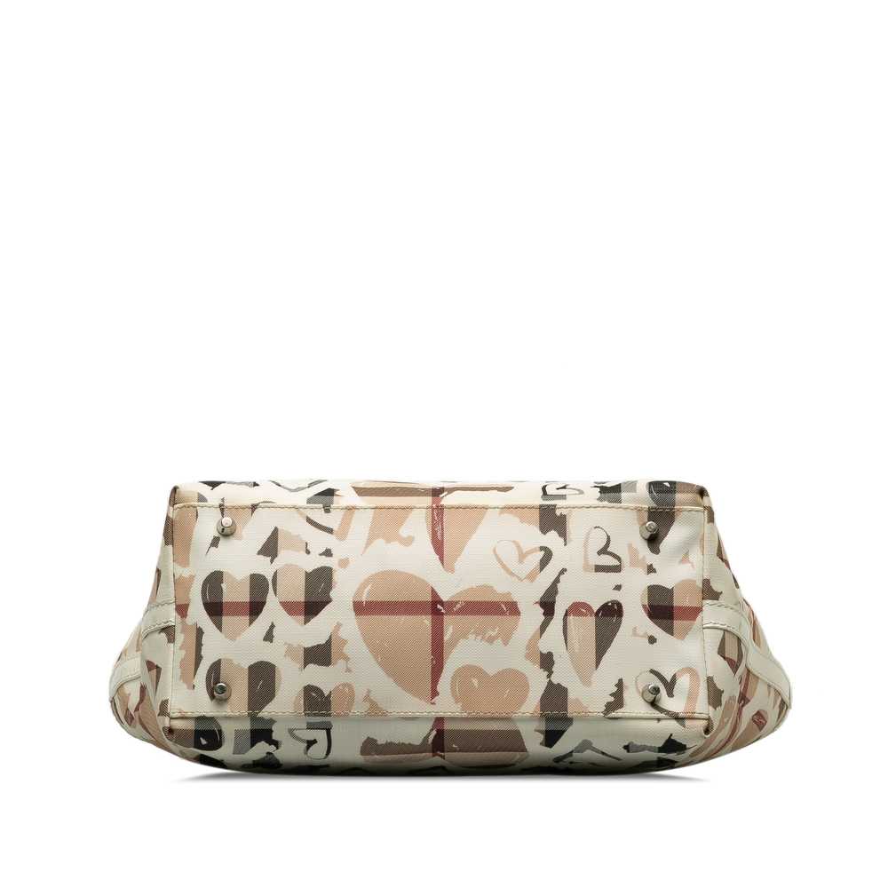Beige Burberry Hearts House Check Gracie Tote Bag - image 4