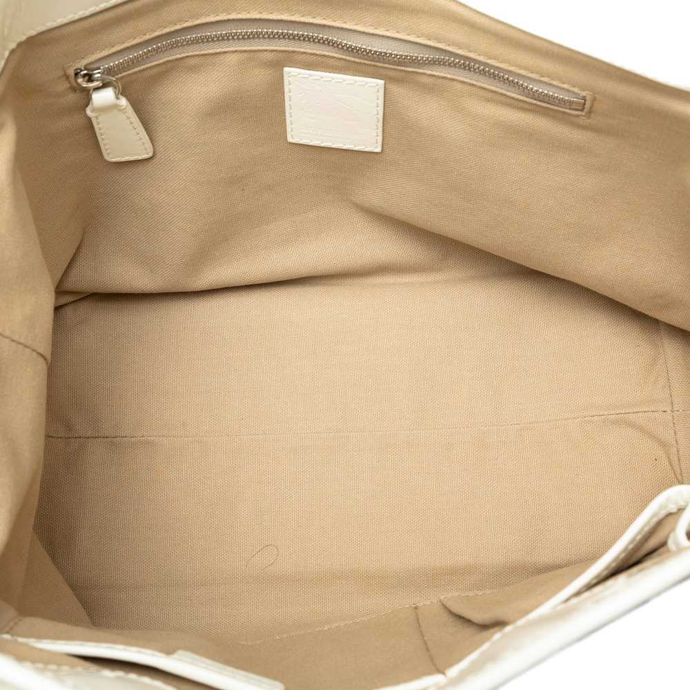 Beige Burberry Hearts House Check Gracie Tote Bag - image 5