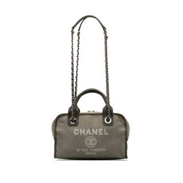 Gray Chanel Small Deauville Bowling Satchel - image 1
