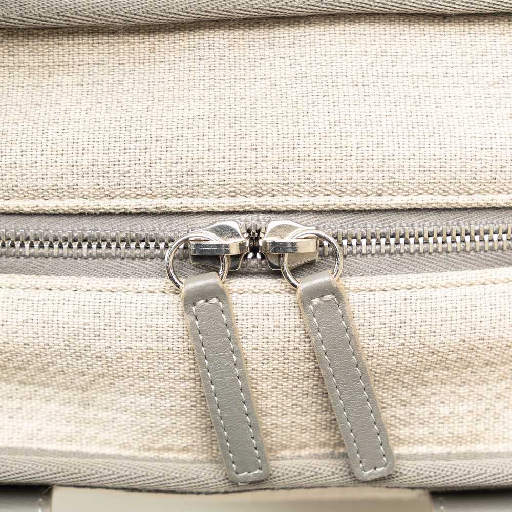 Gray Chanel Small Deauville Bowling Satchel - image 8