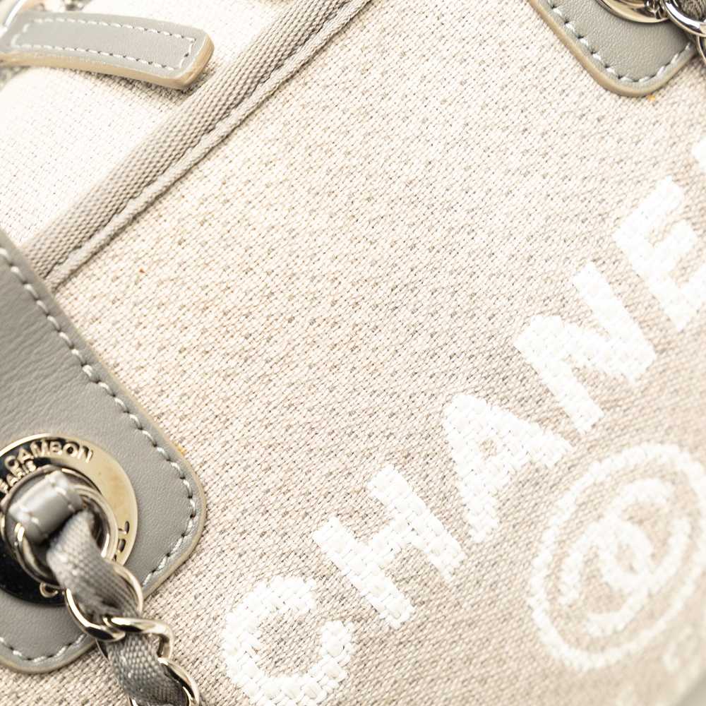 Gray Chanel Small Deauville Bowling Satchel - image 9