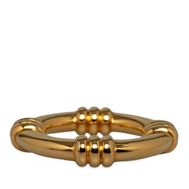 Gold Hermes Metal Scarf Ring