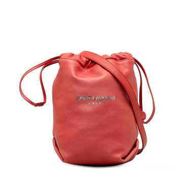 Red Saint Laurent Teddy Bucket