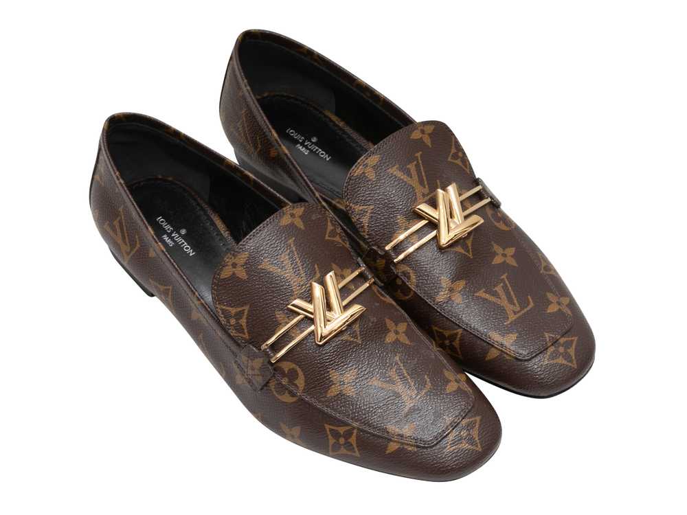Brown Louis Vuitton Monogram Upper Case Loafers S… - image 2