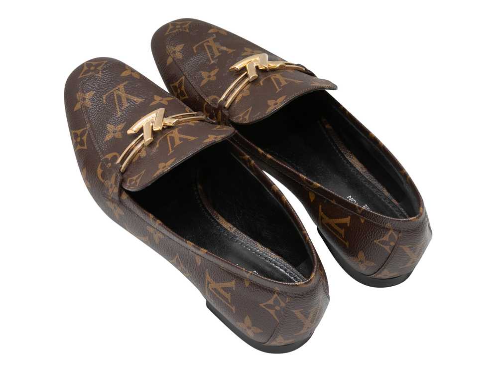 Brown Louis Vuitton Monogram Upper Case Loafers S… - image 3