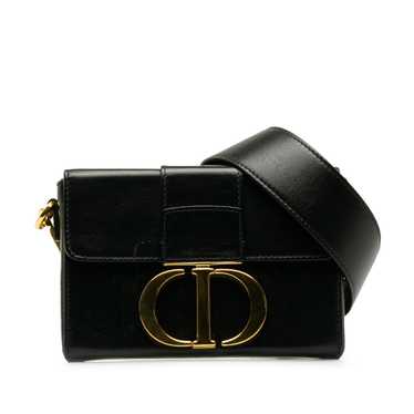 Black Dior Leather 30 Montaigne Box Bag