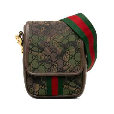 Brown Gucci x Palace GG Camouflage Canvas Web Cros