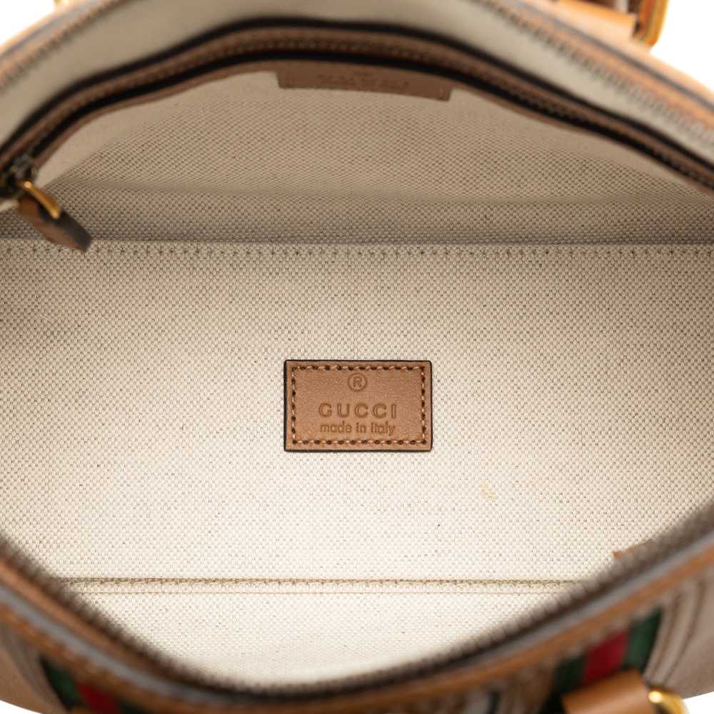 Brown Gucci Mini Leather Bauletto Bag Satchel - image 5