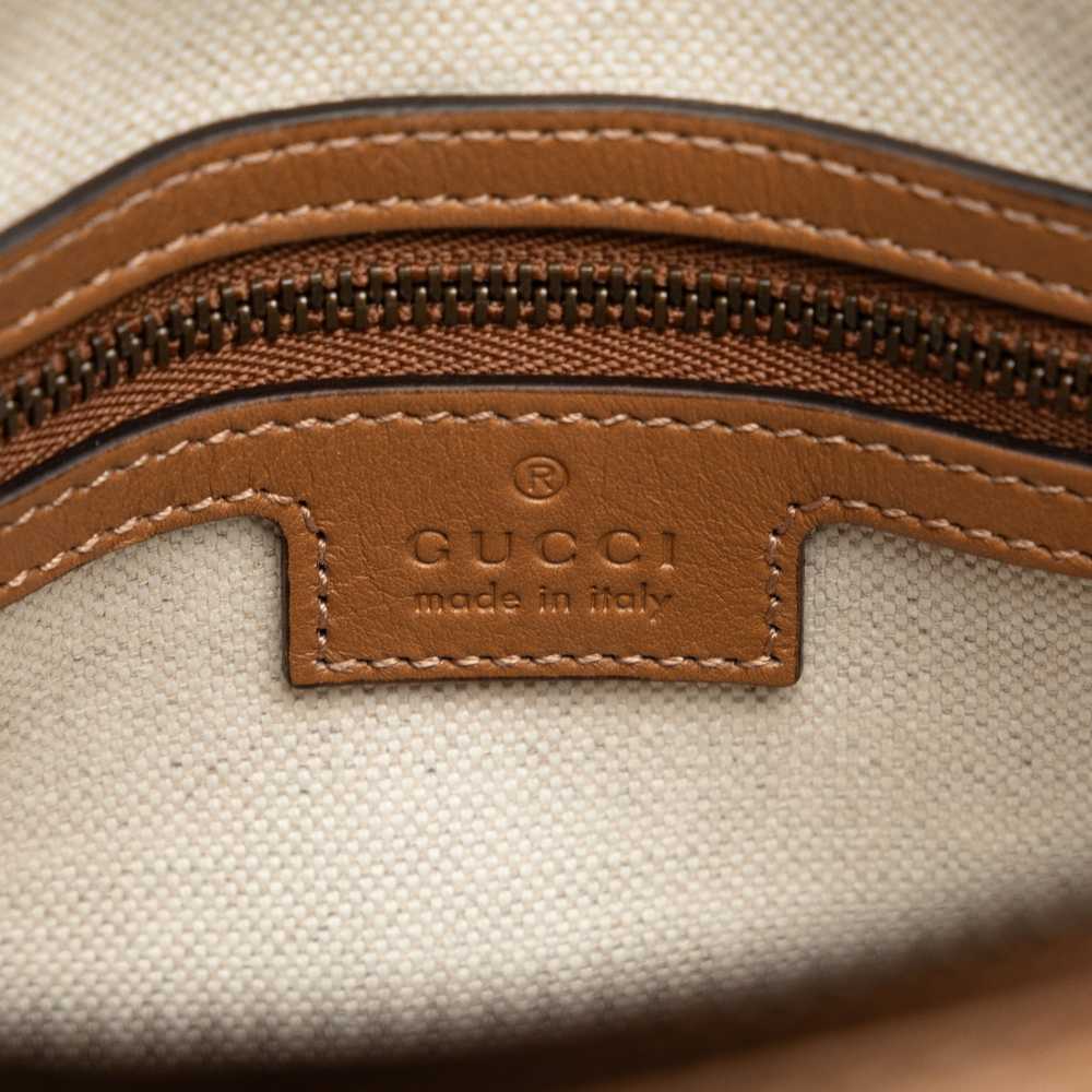 Brown Gucci Mini Leather Bauletto Bag Satchel - image 6