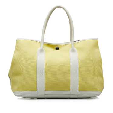 Yellow Hermes Toile Garden Party TPM Tote Bag