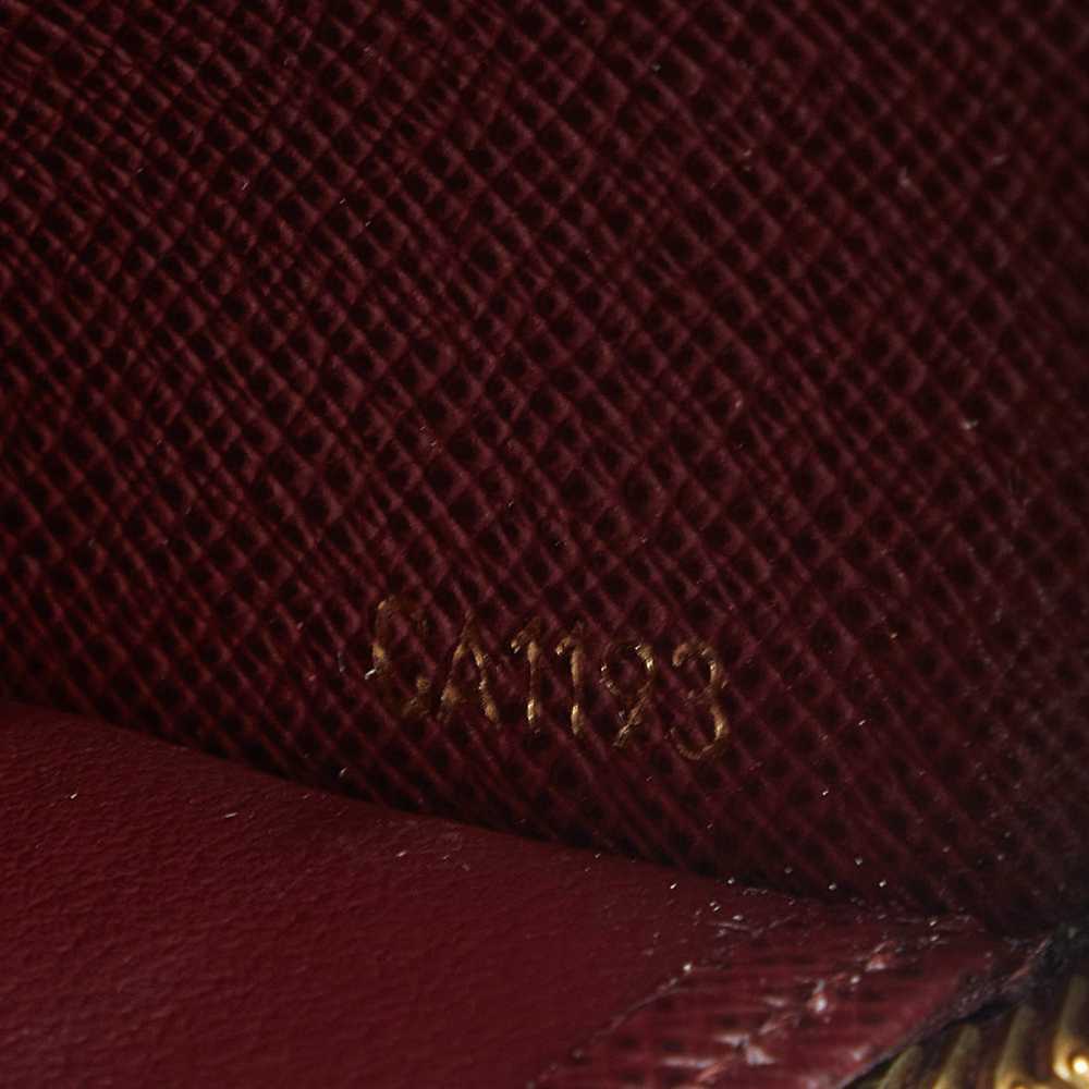 Brown Louis Vuitton Damier Ebene Paillettes Zippy… - image 8
