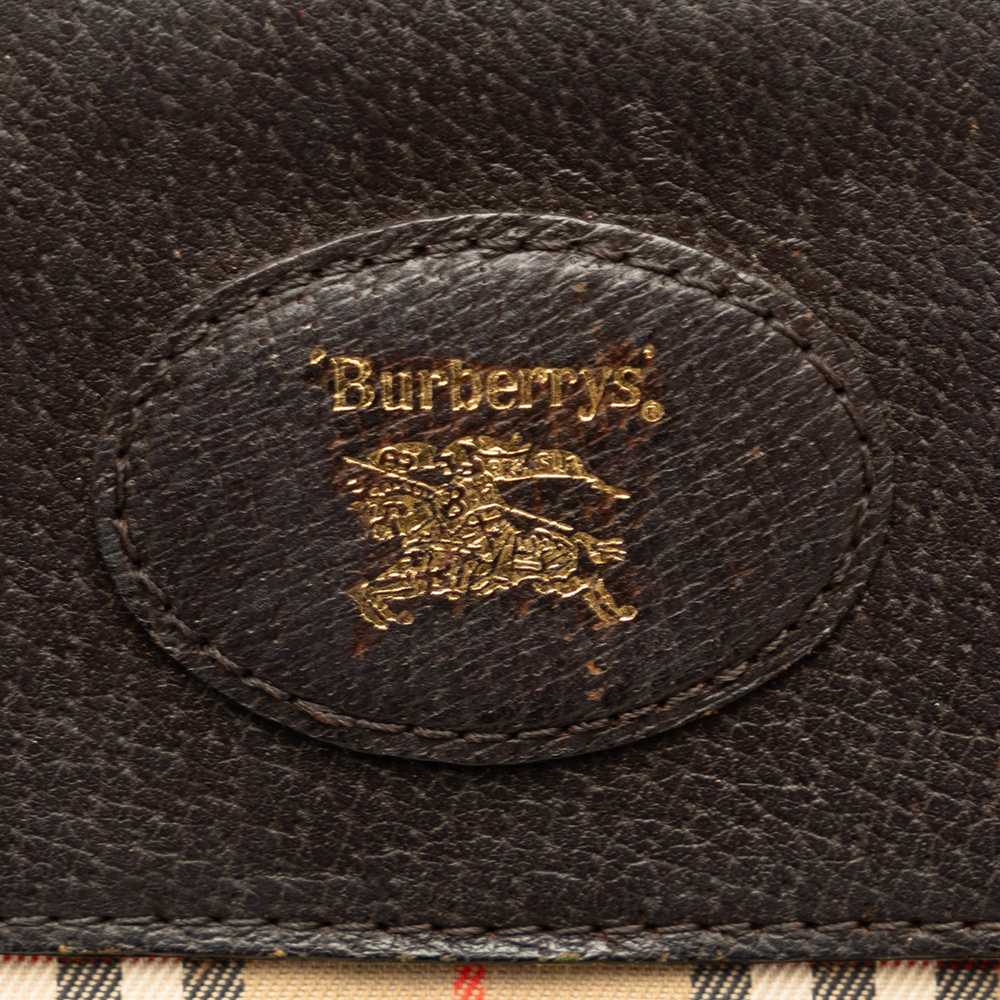 Tan Burberry Haymarket Check Crossbody Bag - image 6