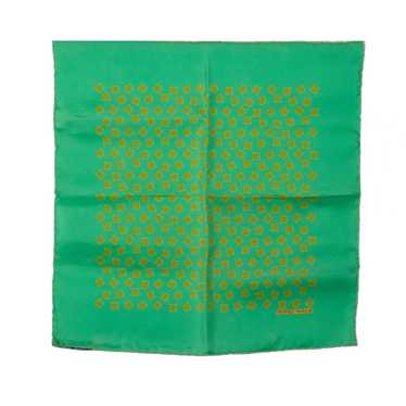 Green Hermes Printed Silk Scarf Scarves