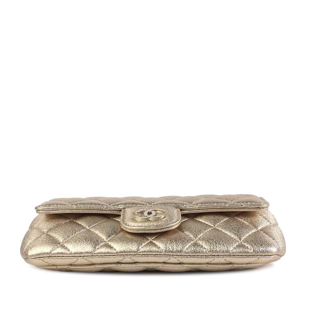 Gold Chanel Lambskin Classic Glasses Case on Chai… - image 6