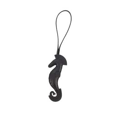 Black Hermes Milo Seahorse So Black Bag Charm