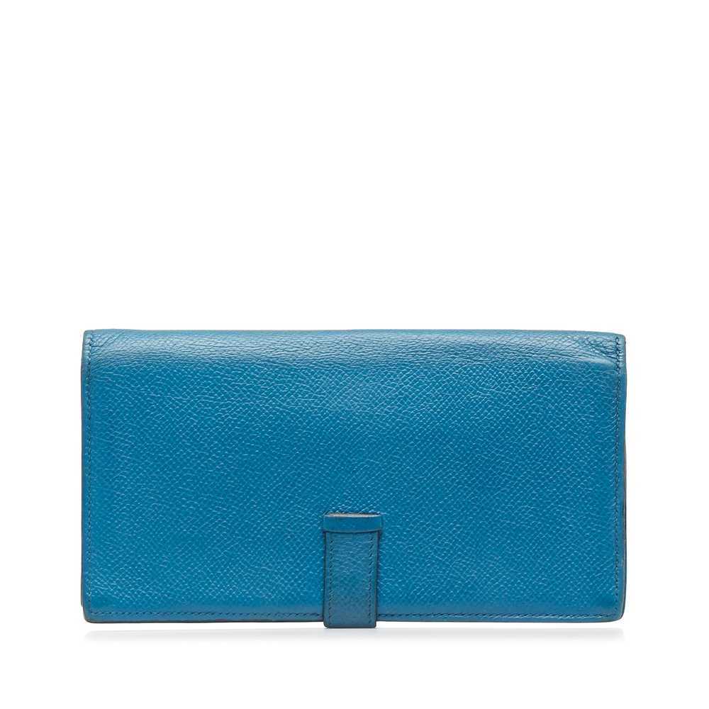 Blue Hermes Epsom Bearn Wallet - image 3