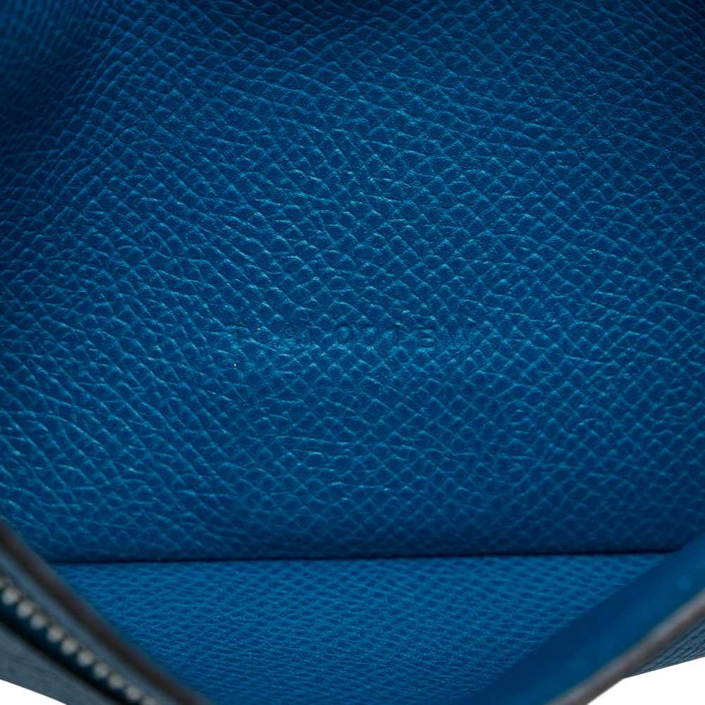 Blue Hermes Epsom Bearn Wallet - image 6
