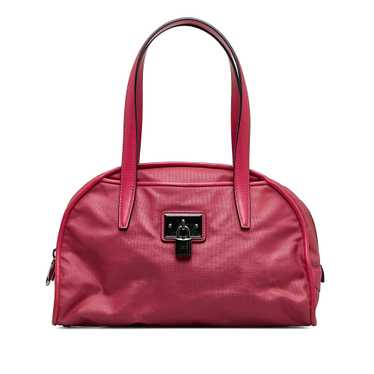 Pink Loewe Nylon Handbag