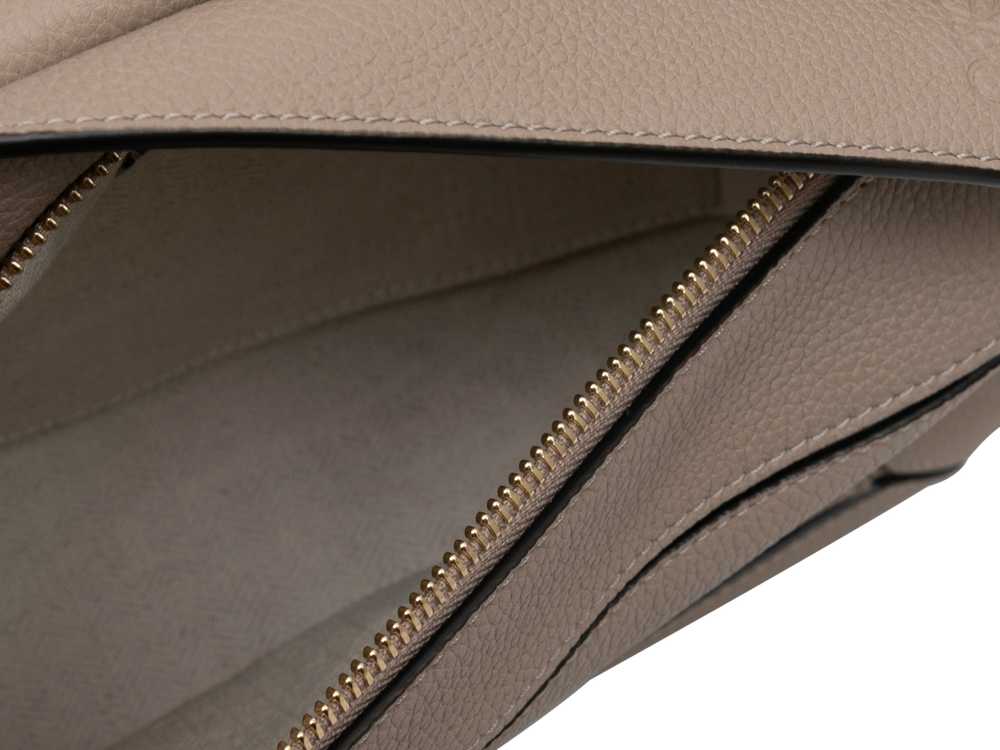 Beige Loewe Small Leather Puzzle Crossbody Bag - image 7