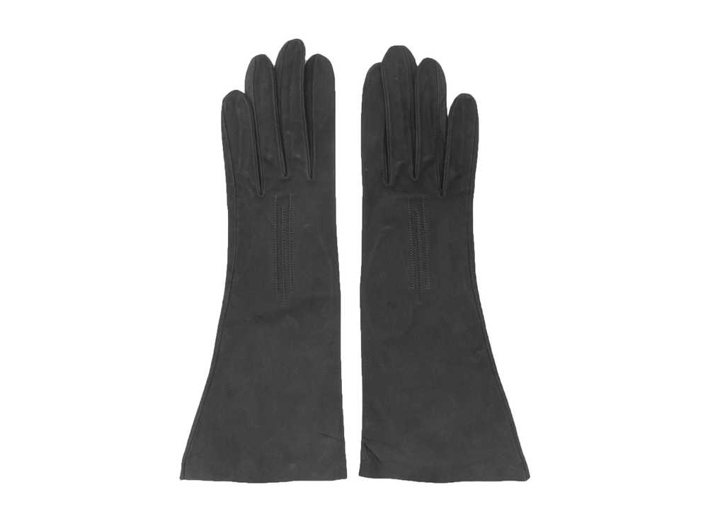 Vintage Grey Hermes Suede Gloves Size US XS - image 1