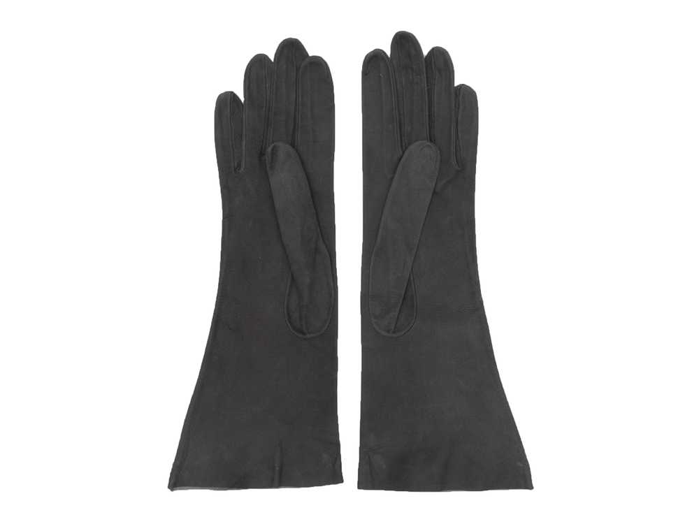 Vintage Grey Hermes Suede Gloves Size US XS - image 2