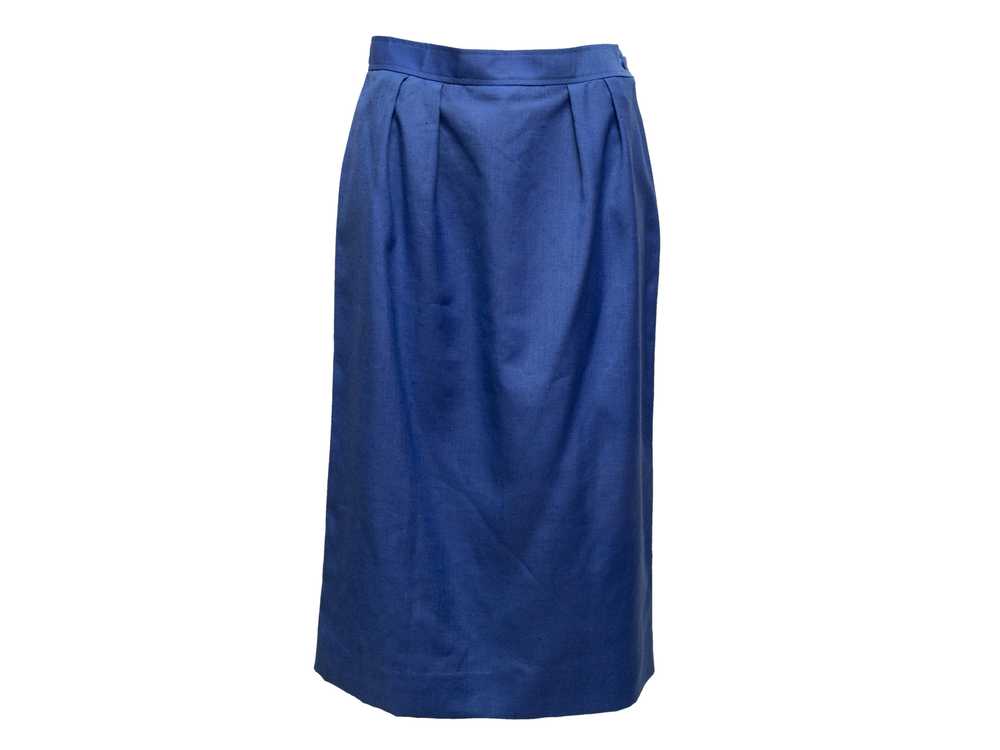 Vintage Blue Courreges Pencil Skirt Size US XS - image 1