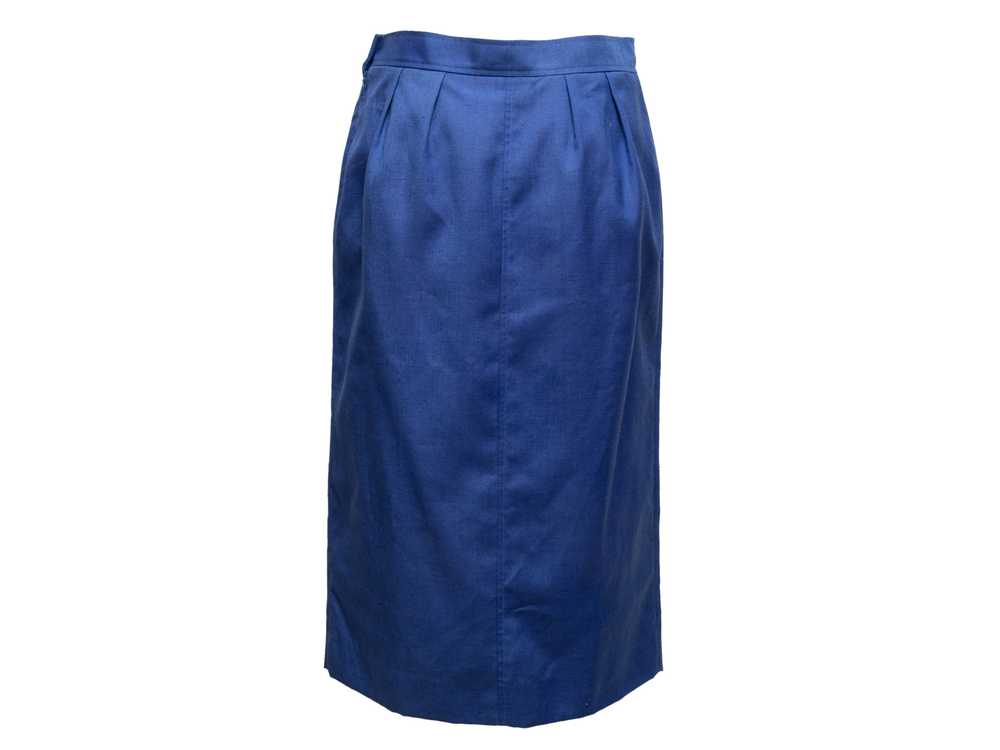 Vintage Blue Courreges Pencil Skirt Size US XS - image 3