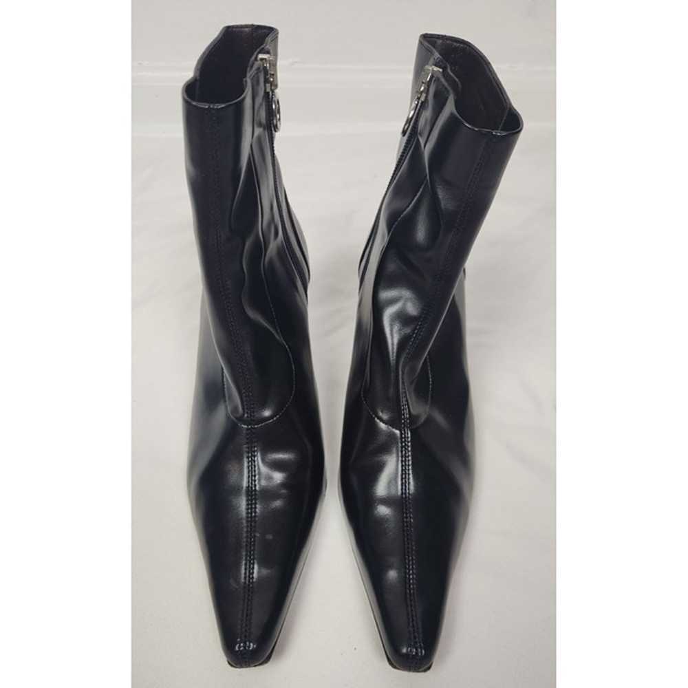 Donald J Pliner Women's Sz. 8 Black Leather Squar… - image 2