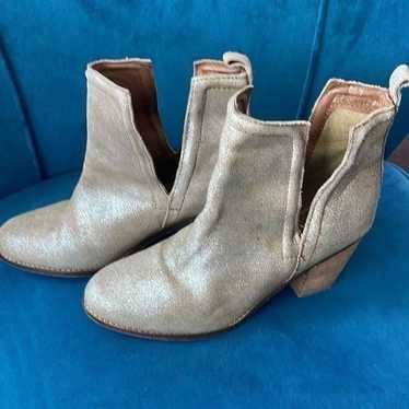 Diba True- Stop By Gold Leather Booties 8