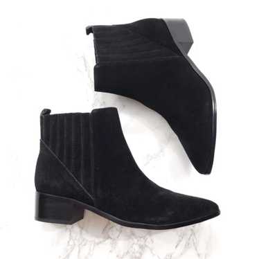 Marc Fisher Yolli Black Suede Ankle Boots