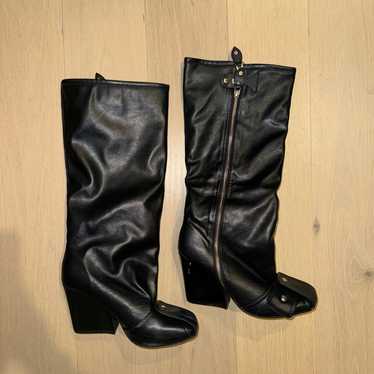 Black knee high boots