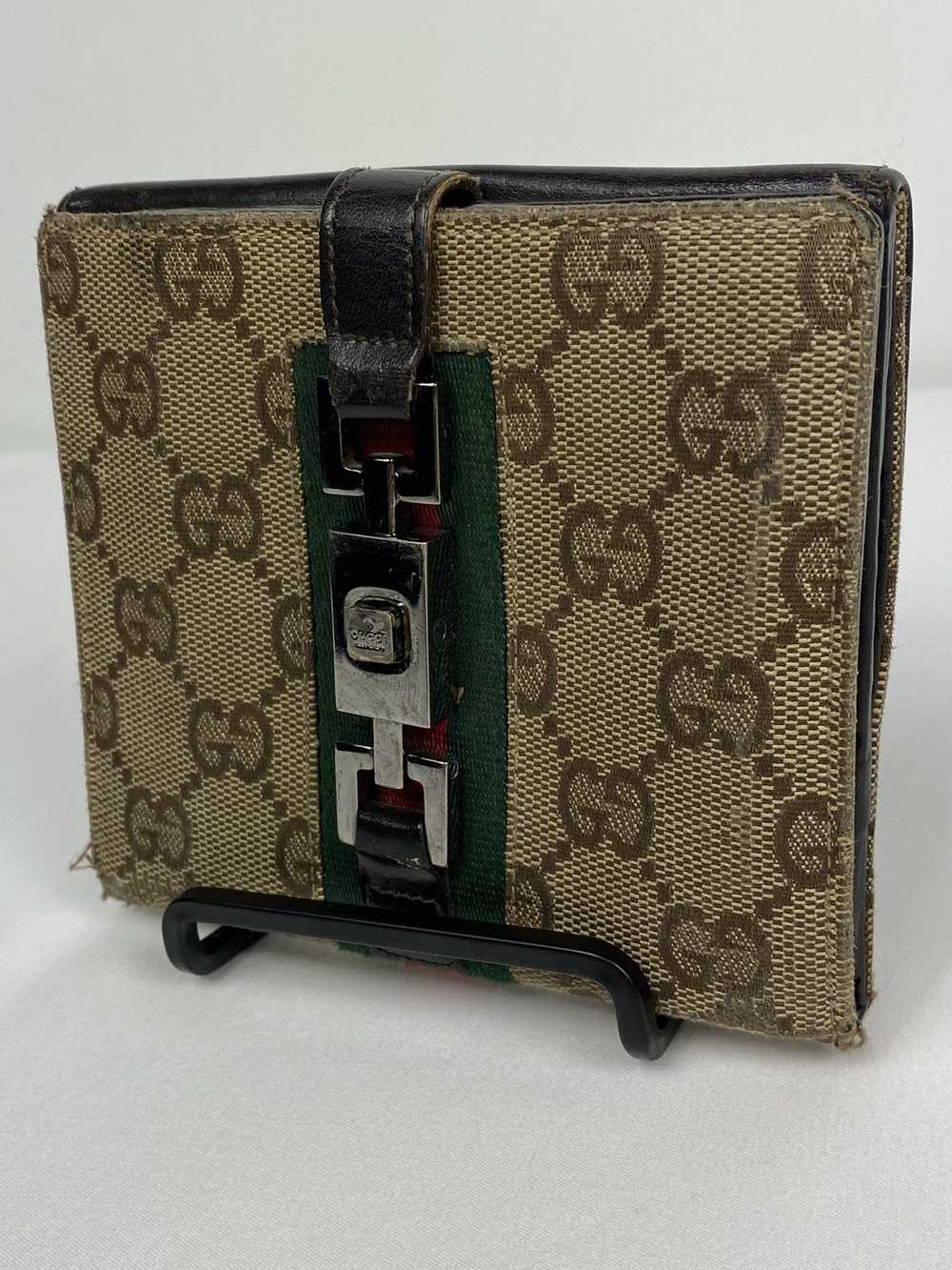 Gucci Gucci GG Canvas monogram jackie clip purse - image 1