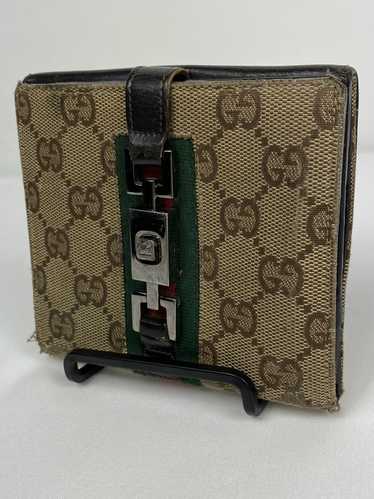 Gucci Gucci GG Canvas monogram jackie clip purse - image 1