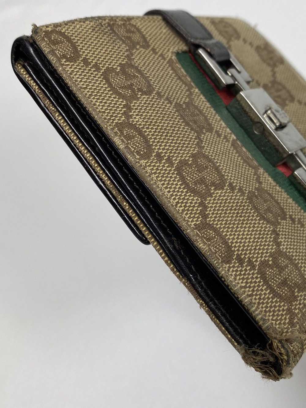 Gucci Gucci GG Canvas monogram jackie clip purse - image 9