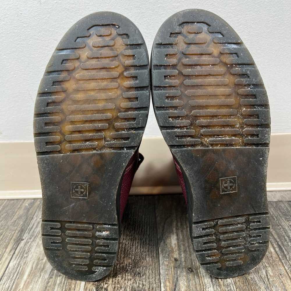 Dr Martens Disc Boots Womens 10 8-tie Pebbled Lea… - image 8