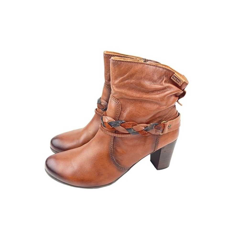 *Pikolinos Heeled Ankle Booties Womens Size 40 Br… - image 2