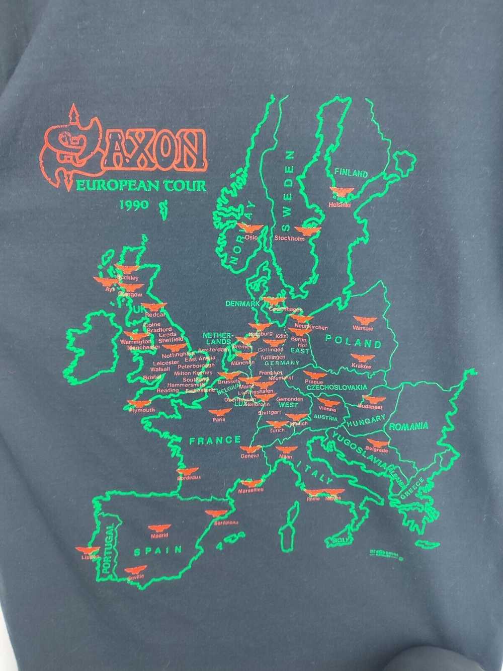 Vintage Vintage 1990 Saxon European concert tour … - image 7