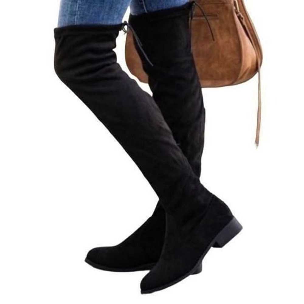 Madden Girl Prissy Black Over The Knee Boot Size … - image 1