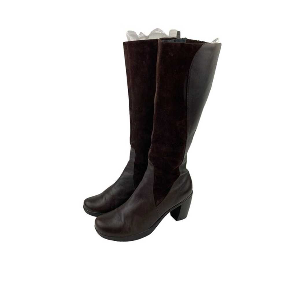 *Dansko Knee High Mixed Brown Leather Comfort Hee… - image 3