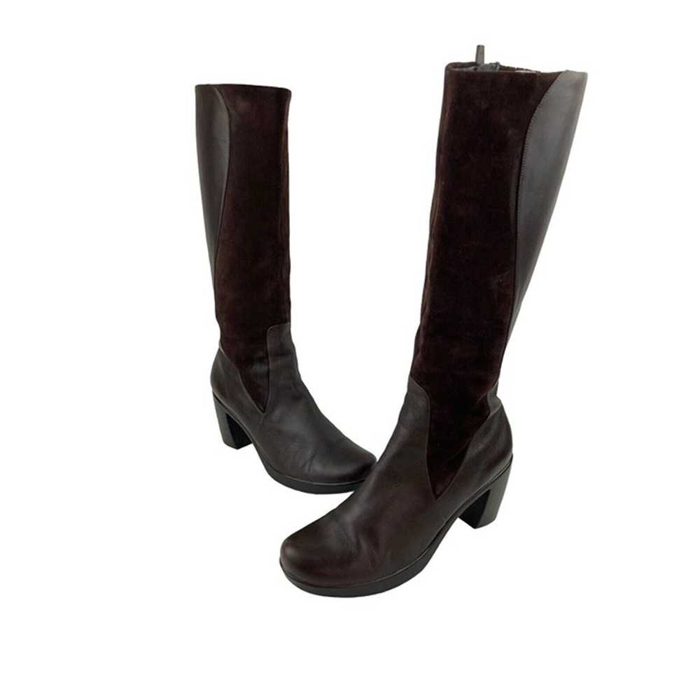 *Dansko Knee High Mixed Brown Leather Comfort Hee… - image 4