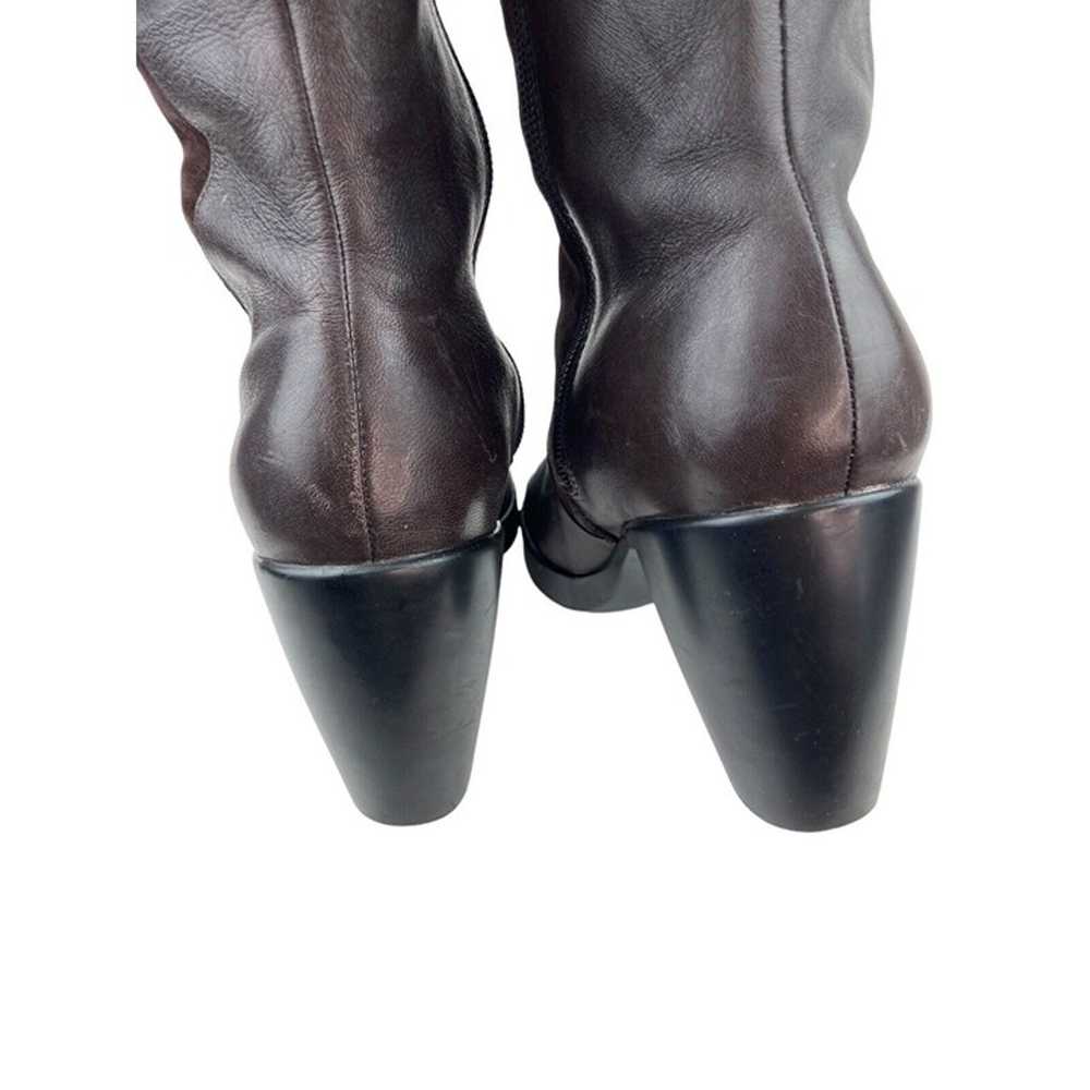 *Dansko Knee High Mixed Brown Leather Comfort Hee… - image 9