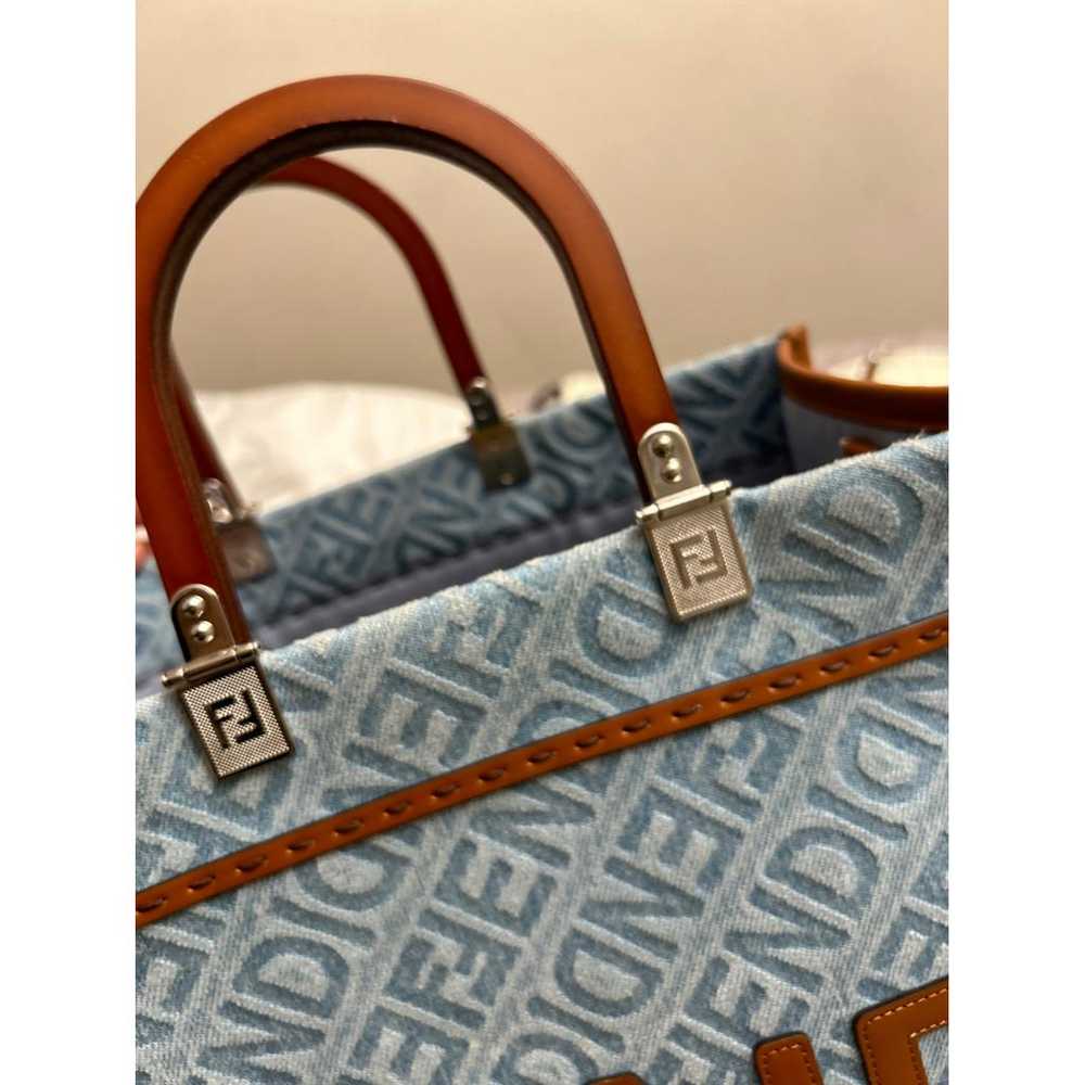 Fendi Runaway Shopping pony-style calfskin tote - image 8