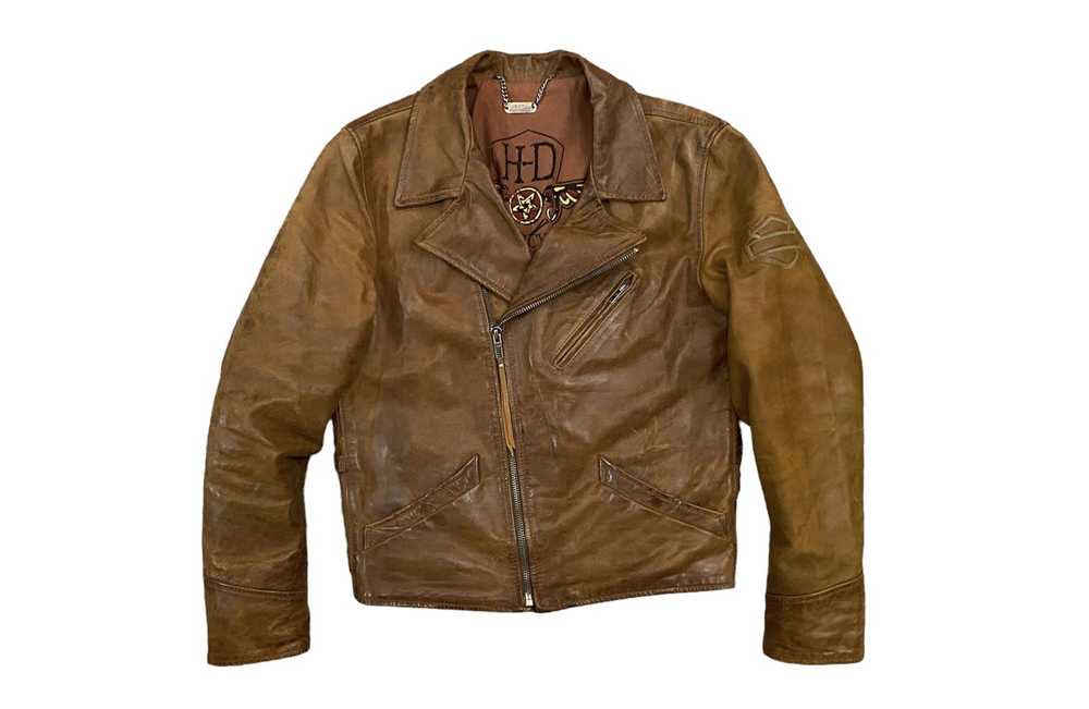 Leather Jacket × Rare × Vintage Harley Davidson R… - image 2