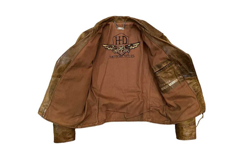 Leather Jacket × Rare × Vintage Harley Davidson R… - image 6