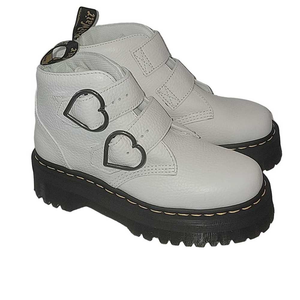 NWOB Dr. Martens Devon Hearts Quad Boot - White - image 1