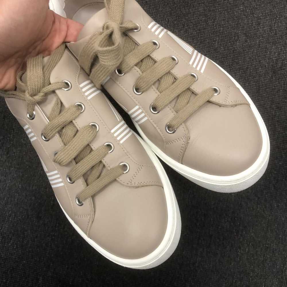 Hermès Quicker leather trainers - image 6