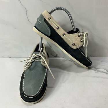 TIMBERLAND Tri-Colored Suede Leather Boat Shoes