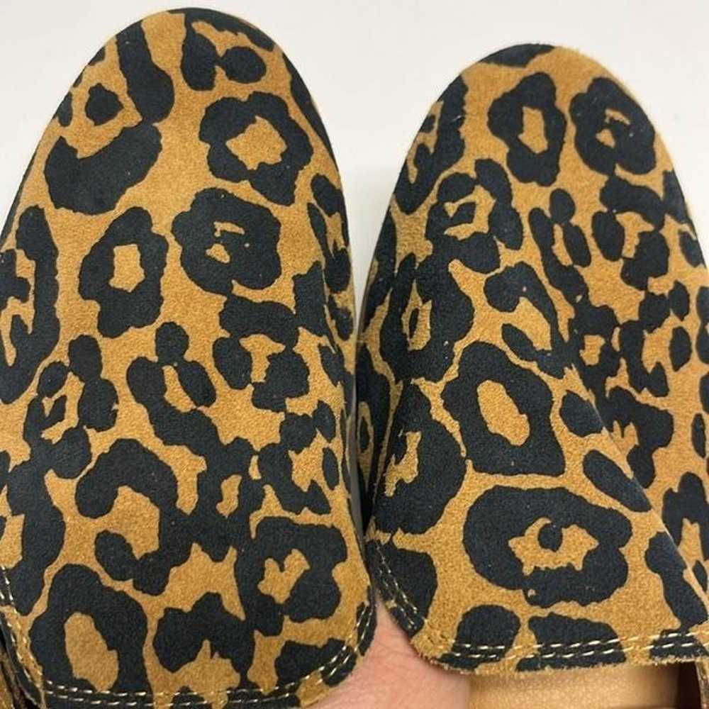 Lucky Brand Leopard Print Slip-On Leather Loafers… - image 6