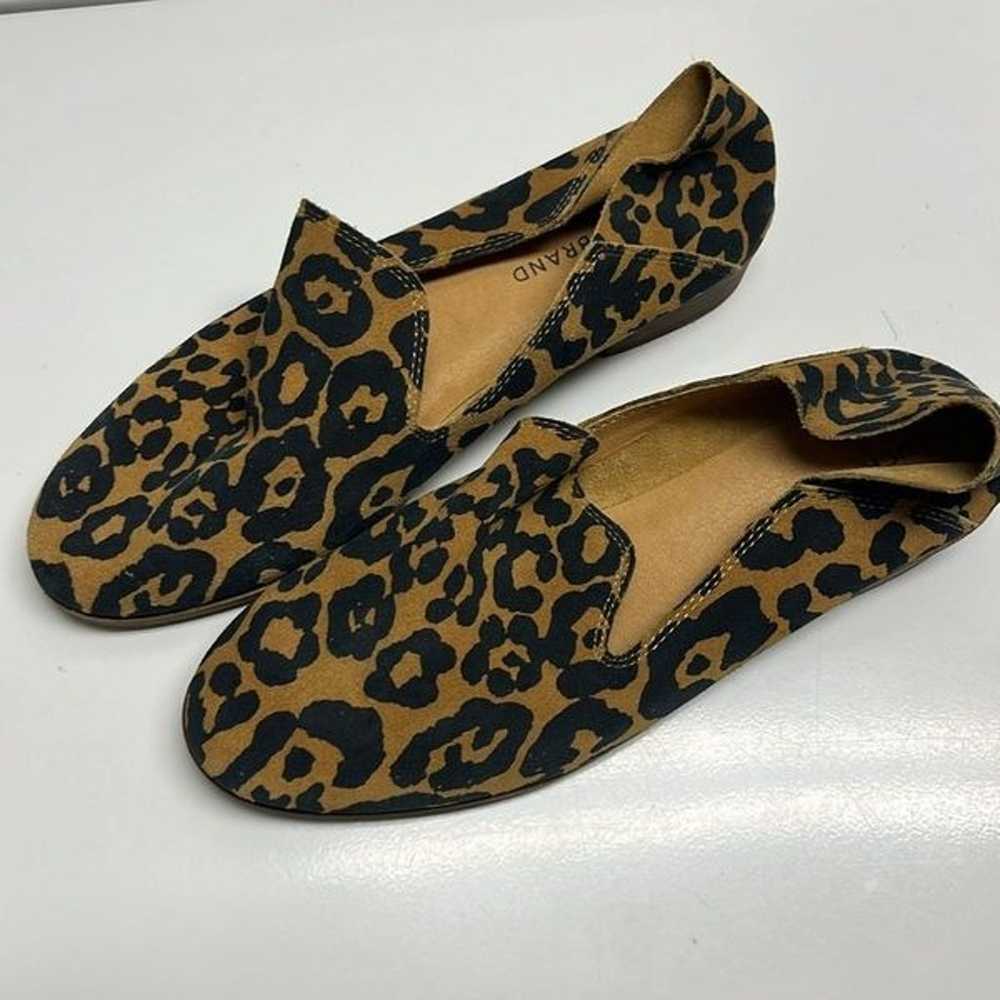 Lucky Brand Leopard Print Slip-On Leather Loafers… - image 8